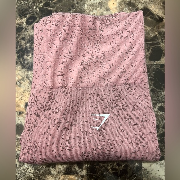 GYMSHARK ADAPT FLECK SEAMLESS LEGGINGS PINK COLOR SIZE SMALL EUC - Picture 3 of 3